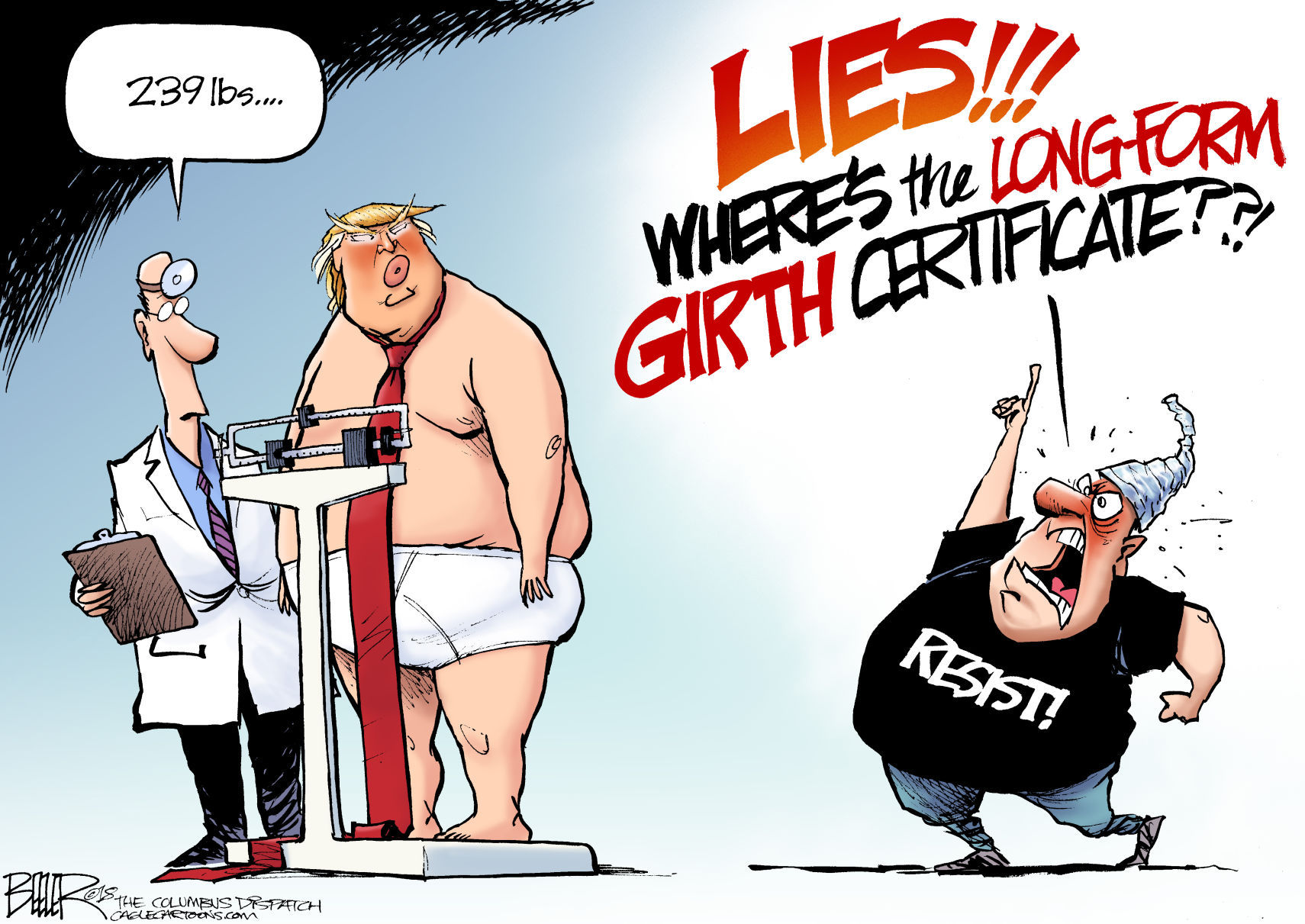 Girthers by Nate Beeler, The Columbus Dispatch